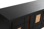 Komoda rattanowa RTV pod TV Modern drewno mango - Item International 3