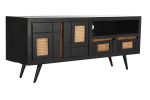 Komoda rattanowa RTV pod TV Modern drewno mango 2