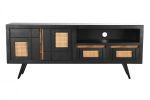 Komoda rattanowa RTV pod TV Modern drewno mango - Item International 1