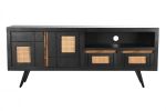 Komoda rattanowa RTV pod TV Modern drewno mango 1