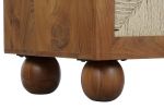 Komoda rattanowa szafa Balls drewno akacjowe - Item International 12