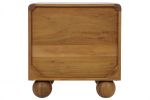 Komoda rattanowa szafka nocna Balls drewno akacjowe - Item International 4