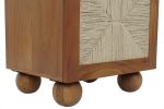 Komoda rattanowa szafka nocna Balls drewno akacjowe - Item International 10