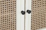 Komoda rattanowa Vintage biała 180 cm - Item International 8