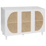 Komoda retro Cabras biała rattanowa 120 cm - Atmosphera 1