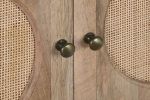 Komoda Retro rattanowa drewno mango Wheels - Item International 4