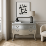 Komoda Romantic Leaf big srebrna 1