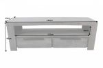 Komoda RTV pod TV Iron Craft drewniana mango szara - Invicta Interior 10
