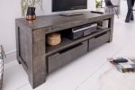 Komoda RTV pod TV Iron Craft drewniana mango szara - Invicta Interior 9