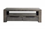 Komoda RTV pod TV Iron Craft drewniana mango szara - Invicta Interior 2