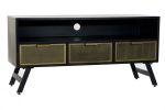 Komoda RTV pod TV retro vintage złota  - Item International 2