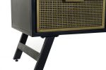 Komoda RTV pod TV retro vintage złota  - Item International 5
