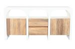 Komoda Santorini wood drewniana biała 160 cm - Item International 3