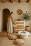 Komoda Santorini wood drewniana biała 4 szuflady - Item International 4
