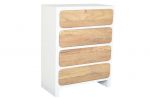 Komoda Santorini wood drewniana biała 4 szuflady - Item International 3