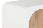 Komoda Santorini wood drewniana witryna biała  7