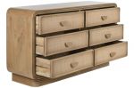 Komoda Space z szufladami rattan drewniana - Item International 4