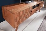 Komoda Stolik RTV TV Mystic Living 3D drewniana - Invicta Interior 10