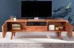 Komoda Stolik RTV TV Mystic Living 3D drewniana - Invicta Interior 4