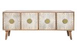Komoda Sunset drewniana mango szafka RTV pod TV - Item International 1