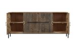 Komoda Sunset Form drewniana mango rzeźbiona - Item International 2