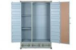 Komoda szafa garderoba Container niebieska - Item International 3