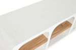 Komoda szafka RTV Santorini wood drewniana biała - Item International 8