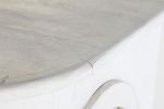 Komoda Wave biała z drewna 90 cm - Item International 5
