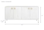 Komoda White Riviera z drewna mango - Item International 9