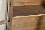 Komoda witryna drewniana natur  - Item International 2