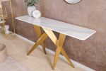 Konsola Art Living 140 cm biały marmur - Invicta Interior 4