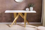 Konsola Art Living 140 cm biały marmur - Invicta Interior 1