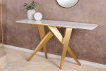 Konsola Art Living 140 cm biały marmur - Invicta Interior 5