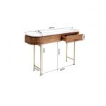 Konsola drewniana Grace z marmurowym blatem 100x76 cm - Kare Design 13