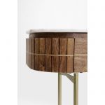 Konsola drewniana Grace z marmurowym blatem 100x76 cm - Kare Design 9