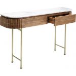 Konsola drewniana Grace z marmurowym blatem 100x76 cm - Kare Design 5