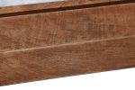 Konsola drewniana Marmur z lamelami brązowa 6