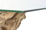 Konsola drewniana Woodland ze szklanym blatem - Item International 6