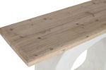 Konsola owalna Cement biała ivory  - Item International 4