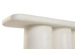 Konsola owalna Japandi Arches biała beżowa - Item International 7
