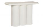 Konsola owalna Japandi Arches biała beżowa - Item International 4