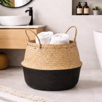 Kosz Boho natural czarny - Atmosphera 2