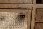 Kredens witryna komoda drewniana z plecionką wiedeńską 6