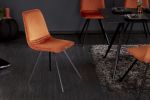 Krzesło Amsterdam orange aksamitne - Invicta Interior 6