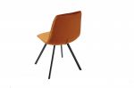 Krzesło Amsterdam orange aksamitne - Invicta Interior 4
