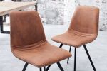 Krzesło Amsterdam Retro vintage brązowe   - Invicta Interior 6
