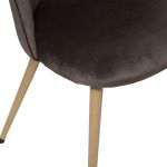 Krzesło Ava aksamitne brązowe - Atmosphera 2