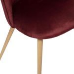 Krzesło Ava aksamitne czerwone - Atmosphera 2