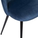 Krzesło Ava aksamitne niebieskie - Atmosphera 2