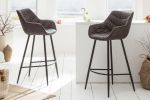 Krzesło barowe Dutch Comfort szary antyczny - Invicta Interior 9